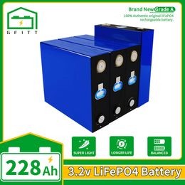 3.2V LIFEPO4 228AH Batterij Nieuw oplaadbare verpakking Deepcyclus voor DIY Electric Touring Car RV Solar Motorfiets Car Motor Batterijen