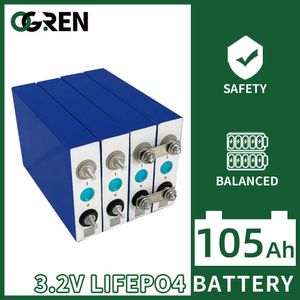 3.2V LIFEPO4 Batterij 100AH ​​105AH 4/8/16/32PCS Oplaadbare lithiumijzerfosfaat Batterij Diy EV RV Golfkar Boat Solar System