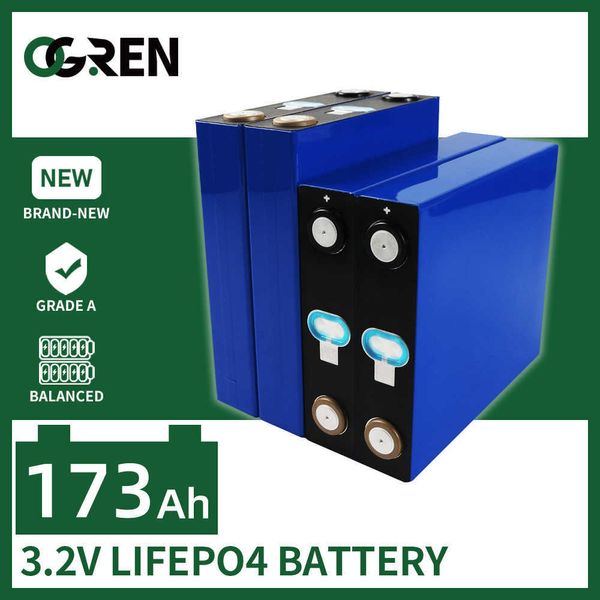 Batería Lifepo4 de 3,2 V, 150AH, 173AH, 4/8/16/32 Uds., batería recargable de grado A, celda de 12V 24V 48V para barco, carrito de Golf EV RV con barra colectora