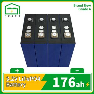 Batterie lifepo4 3.2V, 176ah, Grade A, haute capacité, cellule solaire, 12v, 24v, 48v, rechargeable, pour camping-car, ue, US, exonération fiscale