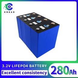 3.2V LIFEPO4 Batterij 280AH 6000+Deep Cycli LifePo4 Batterij Pack voor 12V 24V 48V DIY Solar System RV Boat Golf Cart Forklift