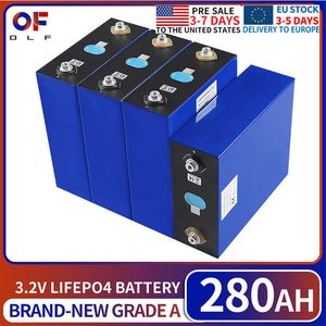Batterie Lifepo4 3.2V 280Ah, cellule Rechargeable au Lithium fer Phosphate, pour système solaire 12V 36V 48V, camping-car EV, bateaux, voiturettes de Golf