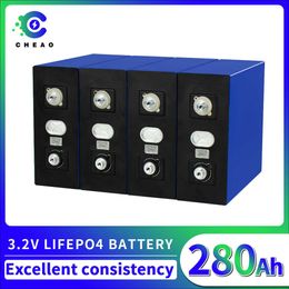 3.2V Lifepo4 batterie 280Ah remplaçable Lithium fer phosphate batterie alimentation pour moto système solaire RV moteur hors réseau