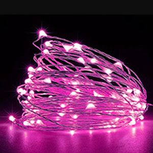 3.3ft 10LED Cadena de luces de alambre de cobre Iluminación navideña Cadenas de luces de hadas 3 modos Iluminación LED en forma de hilo Boda Fiesta Hogar Decoraciones navideñas Blanco cálido crestech