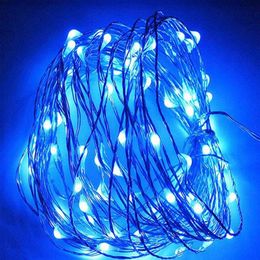 3.3ft 20 LED Mini Waterdichte Fairy String Lights Copper Wire Firefly Starry Lighty voor DIY Wedding Party Mason Jars Crafts Kerstdecoratie Warm Wit Usalight