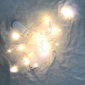 3.3ft 20 LED Mini Guirlande Lumineuse Étanche Fil de Cuivre Firefly Starry Lighty pour DIY Fêtes de Mariage Bocaux Mason Artisanat Décorations de Noël Blanc Chaud oemled