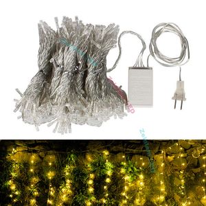 3 * 3M LED-venster Gordijn String Light Net Lights Icicle Light String 8 Modi Fairy Lights Home Party Wedden Christmas