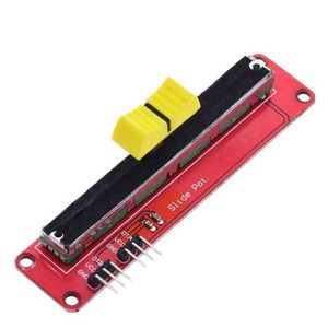 Potentiomètre à glissière 3.3 V/5 V Module linéaire 10 K double sortie pour bloc électronique Arduino AVR