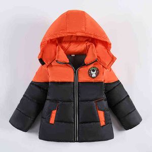 3 4 5 6 años, chaquetas de invierno gruesas y cálidas para bebés, nueva moda 2022, chaqueta con capucha y cremallera de astronauta, regalo de cumpleaños para niños J220718