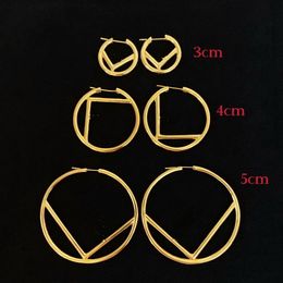 3 4 5 cm maat Hoops oorbellen Designer Fashion Big Hoop Huggie F Letters Luxurys overdrijven koper oorbel merken vrouwen sieraden verjaardagsfeestje kerstcadeaus fer4 --02