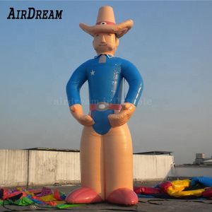 3/4/6/8 mètres géants gonflables cow-boy, 10/26 pieds de haut du personnage de dessin animé de cow-boy de 10/26 pieds pour publicité en plein air