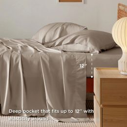 Ensemble de feuille de couleur unie 3 / 4pcs 1 feuille plate 1 feuille d'oreiller 2 ensemble de couvertures de taie d'oreiller sans remplissage 240418