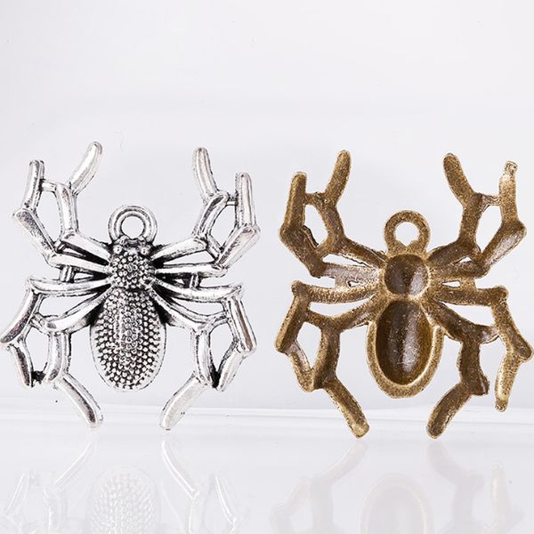3.5*3.1 cm mignon araignée bricolage breloques métal araignée pendentif fabrication de bijoux accessoires composants