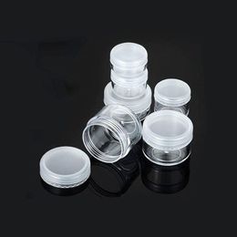 3 5 8 10 15 20 ML Doorzichtige plastic pot met PE-dop Cosmetische crèmepot Container Make-up Oogschaduw Nagels Poeder Sieraden Fles Stjbi
