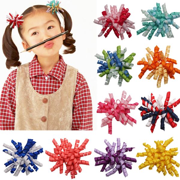 3,5 pouces enfants papillon arc cheveux accessoires arc-en-ciel fil bouclé Noël chapeaux décoration bricolage variété de styles au choix