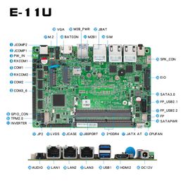 3,5-inch industriële controle moederbord i5 i7 triple port 1135G7/1165G7 embedded mini industriële computer moederbord