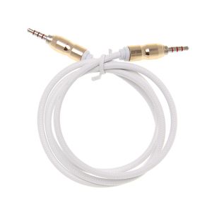 Câble Audio Jack 3.5 Jack 3.5mm mâle à mâle, câble Audio Aux pour iPhone, casque de voiture, haut-parleur, ligne à 4 fils, cordon Aux, 500 pièces