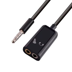 3,5 mm aux mannelijke naar vrouwelijke audiokabelsplitteradapter voor slimme Android -telefoon pc mp3