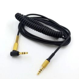 Câble audio masculin de 3,5 mm mâle à mâle pour les écouteurs Marshall s'adapte à de nombreux écouteurs Contrôle du volume de microphone pour Marshall Major II