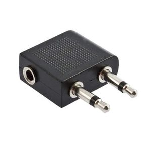 Adaptador de audio para auriculares con auriculares estéreo de 3,5 mm Jack to Air Aircraft Airline Airplane Converter Adapters DHL FEDEX EMS ENVÍO GRATIS