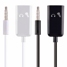 3.5 mm Aan Dual 3.5mm Audio Cable Splitter Adapter Plug Stereo Oortelefoon voor iPhone 4 5 6 MP3 MP4