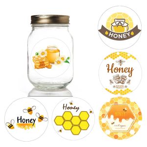 3,5 cm/4.5 cm Bee Sweet Honey Sea redonda Pegatina de miel Pegatinas de fiesta Honeybee Baby Shower Decoración de fiesta encantadora