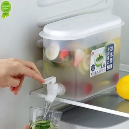 Bouilloire froide 3,5 L avec robinet réfrigérateur pichet d'eau froide distributeur de boissons glacées grande capacité réfrigérateur et robinet