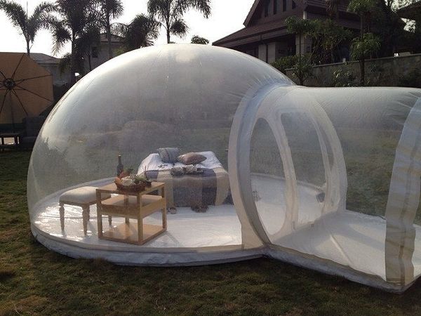 Tente à bulles gonflable pour Camping en plein Air, 3/5m, 110/220V, grande maison de bricolage, dôme, cabine de Camping, Lodge, bulle d'air transparente