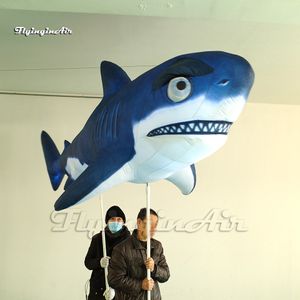Marionnette de requin gonflable de 3.5m, spectacle de défilé amusant, marche, thème de la mer, modèle Animal de dessin animé pour événement
