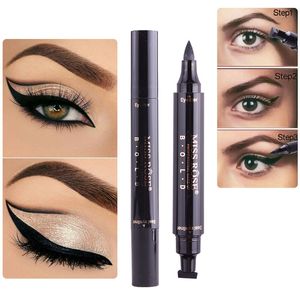 3.5ml make-up vloeibare eyeliner potlood maquiagem Sneldrogende waterdichte vleugel oogvoering met stempeloog potlood