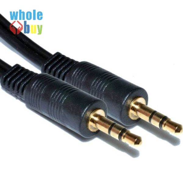 3,5mm 50CM macho a macho conector auxiliar de Audio Cable Mini AV de 3 anillos 1500 unids/lote