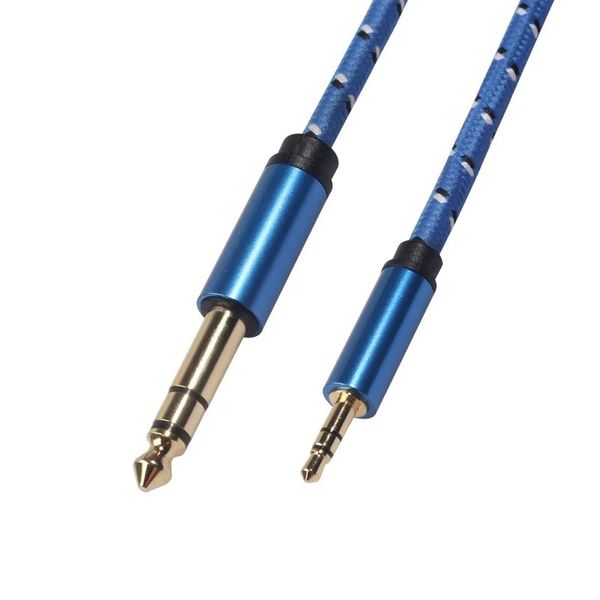 Câble Jack Audio 3.5mm 6.5mm, paire mâle 3.5 6.35, barre omnibus pour amplificateur de réglage de guitare, lecteur CD