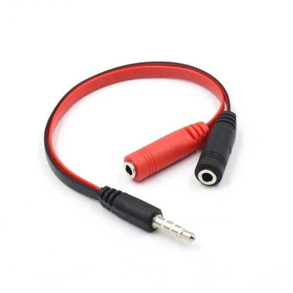 3,5 mm AUX 1 mâle à 2 fil femelle fil 3.5 Jack Câble séparateur audio casque Electorphone haut-parleur stéréo adaptateur Câble adaptateur