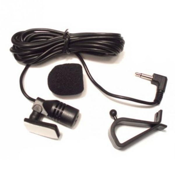 3.5mm noir 50Hz-20KHz micro externe GPS Audio stéréo Microphone voiture Portable Bluetooth microphone monté sur voiture