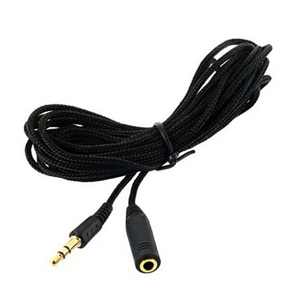 3.5MM tresse Aux câbles 2M 3M 5M connecteur ininterrompu câble d'extension audio de voiture mâle à mâle universel pour téléphones mobiles tablette PC