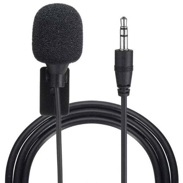 3.5mm Clip sur Microphone autoradio stéréo bluetooth activé Audio micro externe pour voiture GPS lecteur DVD Radio Audio