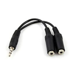 3.5mm Combo Audio Mic Y Splitter Cable Adapter Cable for PS4 Xbox One Tablet Mobile Phone Male To 2 Female Headsets Laptop