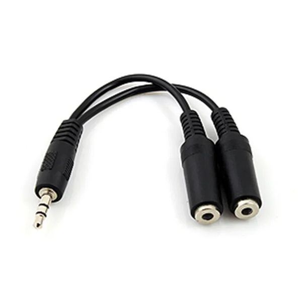 Câble adaptateur de câble de séparateur audio Mic Y de 3,5 mm pour téléphone portable PS4 Xbox One Tablet mâle à 2 casques féminines ordinateur portable