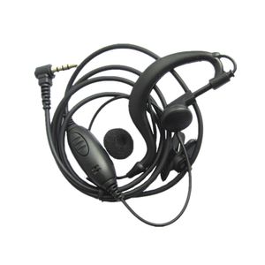 Écouteurs en forme de G avec clip micro, pour Radio bidirectionnelle Yaesu Vertex FT-50R FT-60R VX-10 VX-14 VX-17 VX-110 VX-130 VX-131 VX-132 VX-150 VX-160 VX-180 VX-351 VX-354