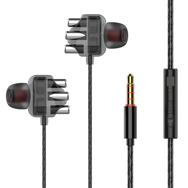 3.5mm Jack dans l'oreille écouteurs téléphones intelligents HIFI basse stéréo écouteurs avec Microphone pour Samsung Huawei Xiaomi PC tablette