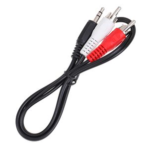 3.5mm Jack À 2 Câbles Audio RCA 3.5 Mâle À RCA Mâle Câble Coaxial Aux Plaqué Or Pour Ordinateur Portable TV DVD Amplificateur