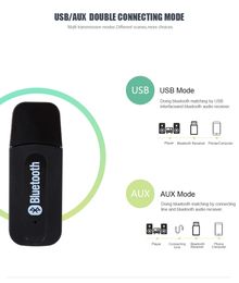 3.5mm Jack USB Wireless Bluetooth Música Audio Receptor Dongle Adaptador para Aux Car PC para Iphone para Samsung IOS / Teléfono Android