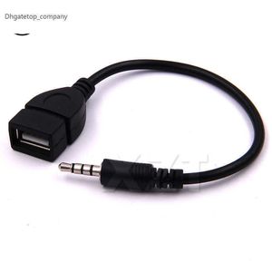 3.5mm Male Audio AUX Jack vers USB 2.0 Type A Femelle OTG Convertisseur Adaptateur Câble pour Voiture MP3