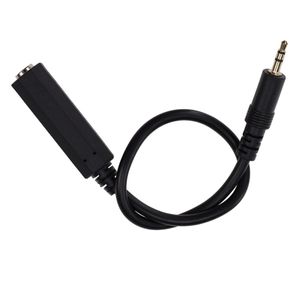 Prise jack mâle 3,5 mm vers cordon adaptateur de câbles d'extension audio stéréo femelle 6,35 mm