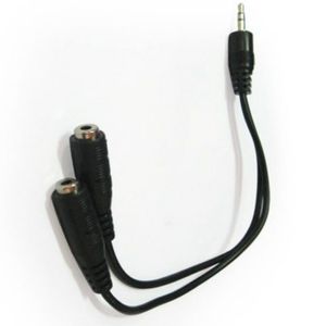 3,5 mm mannelijk naar 2 vrouwelijk audio-verlengkabels Headset Y-splitter Aux-snoer voor telefoon Laptop Computer