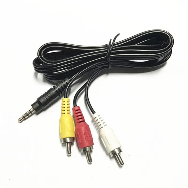 3,5 mm mâle à 3 lotus Audio et vidéo 1 minute 3 AV Cable TV Sortie Une minute trois RCA jaune blanc rouge trois couleurs