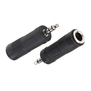 Conector macho de 3,5mm a hembra de 6,35mm, adaptador de Audio para auriculares, amplificador auxiliar, convertidor estéreo para altavoz de portátil y teléfono móvil