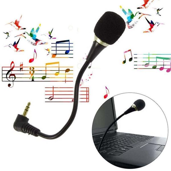 Microphone 3,5 mm pour PC portable bonne voix Singing 3.5 Jack Mic 30mm mini-Microphones nouvelles