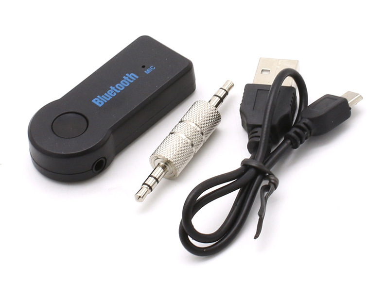 3.5mm Streaming Bluetooth Audio Música Receptor Car Kit Estéreo BT 3.0 Adaptador portátil Auto AUX A2DP para teléfono manos libres MP3