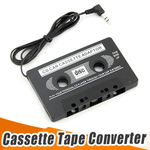 3.5mm Universal Car Audio Cassette Adaptateur Audio Stéréo Cassette Bande Adaptateur pour Lecteur MP3 Téléphone NOIR 100 pcs